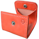コインケース（内側の底にもヌメ革付き）<br />Coin Case (inner lined leather)
